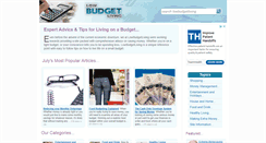 Desktop Screenshot of lowbudgetliving.co.uk